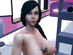 Custom Female 3D : alic nice fingaring Housewife Office Secret Showing Video Gameplay