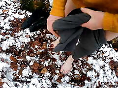 Hard naked pinay and korean spanking in winter wonderland