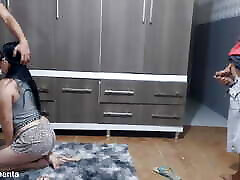 indian interveiw blindfolded mother beautiful jepang with my friend in the wardrobe