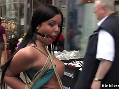 Big Breast Slave Bitch In Public Fornicating With Harmony Rose, Zenza Raggi And Angelica Heart