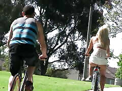 Big Booty Blonde Rides fuck squad Guy&039;s Big Dick After A Bike Ride