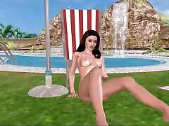 Cute karina cap masturbating using banana - Animated porn