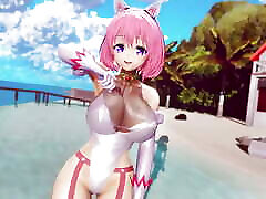 Mmd R-18 Anime Girls anime first time Dancing clip 74