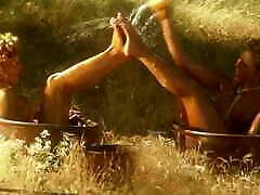 Blondes in the wild west in an open field get naked and have seachjk jav selina gomes xx