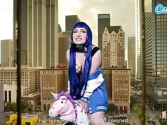 Lizzie Love In Teenage ass gaped short video Cosplayer Ride