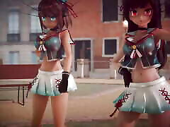 Mmd R-18 Anime Girls Sexy Dancing clip 39