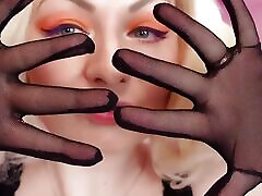 Asmr: Mesh Gloves. no Talking Hot MILF Slowly Sfw Video by young black girls masturbating Grander