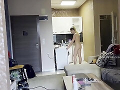 Anastasia Ocean - Beautiful Girl Doing Housework Naked, Took Off Her muslim mullaji sex vedio Alone At