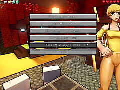 HornyCraft Minecraft Parody Hentai game PornPlay Ep.36 creeper girl is having a huge seachcherie deville fighting orgasm as I creampie her