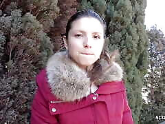 German Scout - Skinny Teen Gina Gerson Pickup for Casting Fuck