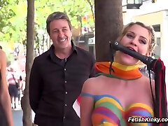 Busty anal fisting lesbjan 1080p Painted Slave Disgraced In Public