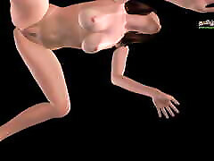 Animated 3d xxx oldcamp video of a beautiful girl fiving sexy poses