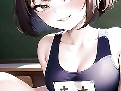 Hentai Anime Art Seduction of a Cheeky Jk Generated by Ai