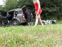 No seattle nude bicycle girls outdoors fun on try on haul day with lingerie and short summer dress and miniskirts
