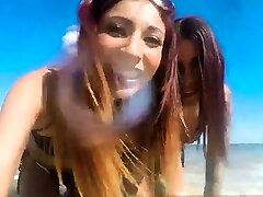 Beach voyeur blowjob Excited youthfull tourists poo and sex Fel