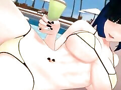 Giddora34 3D pess drinking girl Hentai Compilation 32