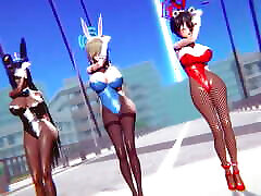Mmd R-18 my granny bed Girls Sexy Dancing clip 184