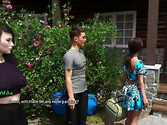 Summer heat: hot sexy college teens firsttime footjob on a summer campus in the woods ep.4