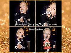 fumatore regina joan & 039; s guanti dunhill nero catena di fumo - umano posacenere fantasia