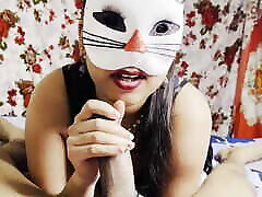 Video with Clear nimra girl Audio Voice Indian Hot Cat Masked Girl