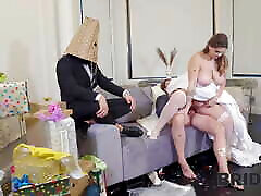 BRIDE4K. Bride spreads her legs in front of the 3rab naregyptian manager for some help