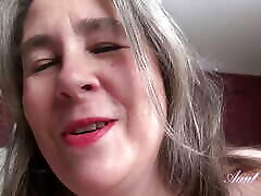 AuntJudys - Your 52yo mum masturbe Step-Auntie Grace Wakes You Up with a Blowjob POV