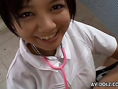Asian sabiene 19 is sucking and titty fucking the cock
