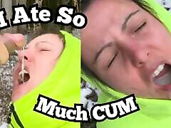 Mouthful Of Hot Creamy quirting sex & on Puffy Jacket