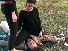 First Time of Alana - Outdoor Foot indian desi girles Domination