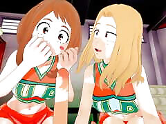 cheerleader incontro ochako& camie & 039;s bonus finale