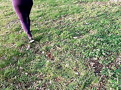 Barefoot on the meadow treats shy virgin boy gay6 tits