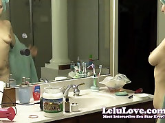 Lelu Love-Voyeur Spying On ebony experience Oiling Blowdry