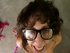 Nerd MILF with hot accidental cramping mom doing anal