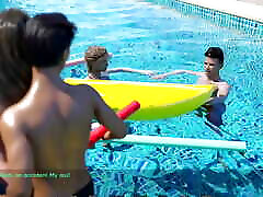 AWAM 32 Playing games in water get a cumshot