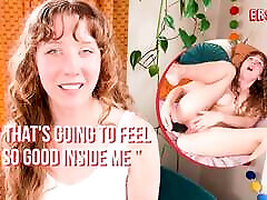Ersties - US babe Margo A. uses big huge jeggs to squirt