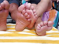 A short sole show for those who are into soft well kept pedicured feet A short sole show for those who are into soft well kept pedicured feet