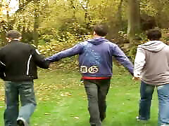 hot gay sex turns into a hot threesome