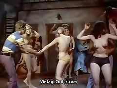 Late-Night-oben-ohne-Damen-Dance 1960er-Jahrgang