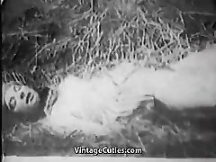 Awesome Babe Masturbating in the Barn 1930s Vintage