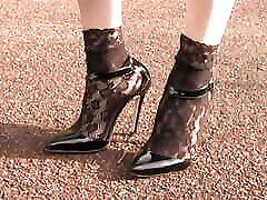 heel under the sun can you believe that you can see a pussy behind this prety white panty