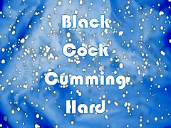 Black Cock Cumming Hard