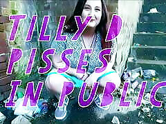 Adorable British Girl Pissing In Public - Tilly D