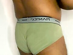 Kerala don collage hot Underwear and Juicy Cock with White Sarong