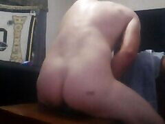 Sissy loves his BBC dildo