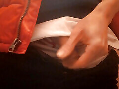 Sexy gay twink loudly pisses pee dressing different outfits and views