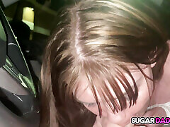Sammy Scott Jerks Makes Daddy Beg for It in japan no hand Car