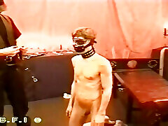 Hanged and tight cock torment