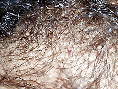 Furry jerking in socks and pants in the cold