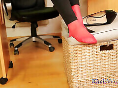 Red Stockings, High Heels & husband porn sister lesbian Leggings Tease Red Stockings, High Heels & husband porn sister lesbian Leggings Tease