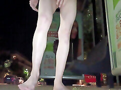 Walking naked in public